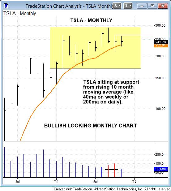 $TSLA monthly chart