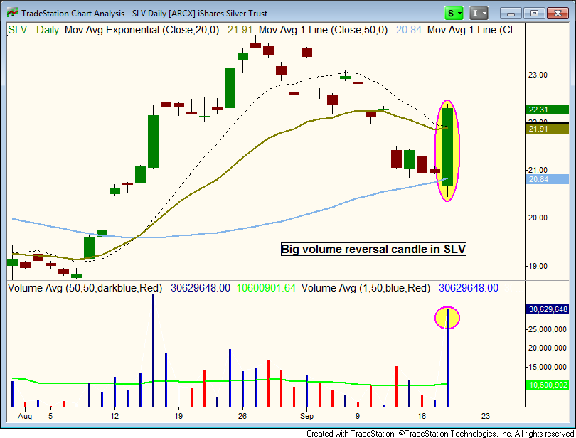 $SLV BULLISH REVERSAL CANDLE