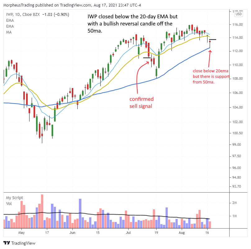 The Wagner Daily - SPY Reversal, Nasdaq Sell Signal? 7 $IWP daily