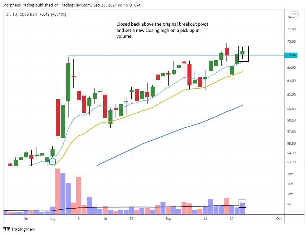 $ZI daily  