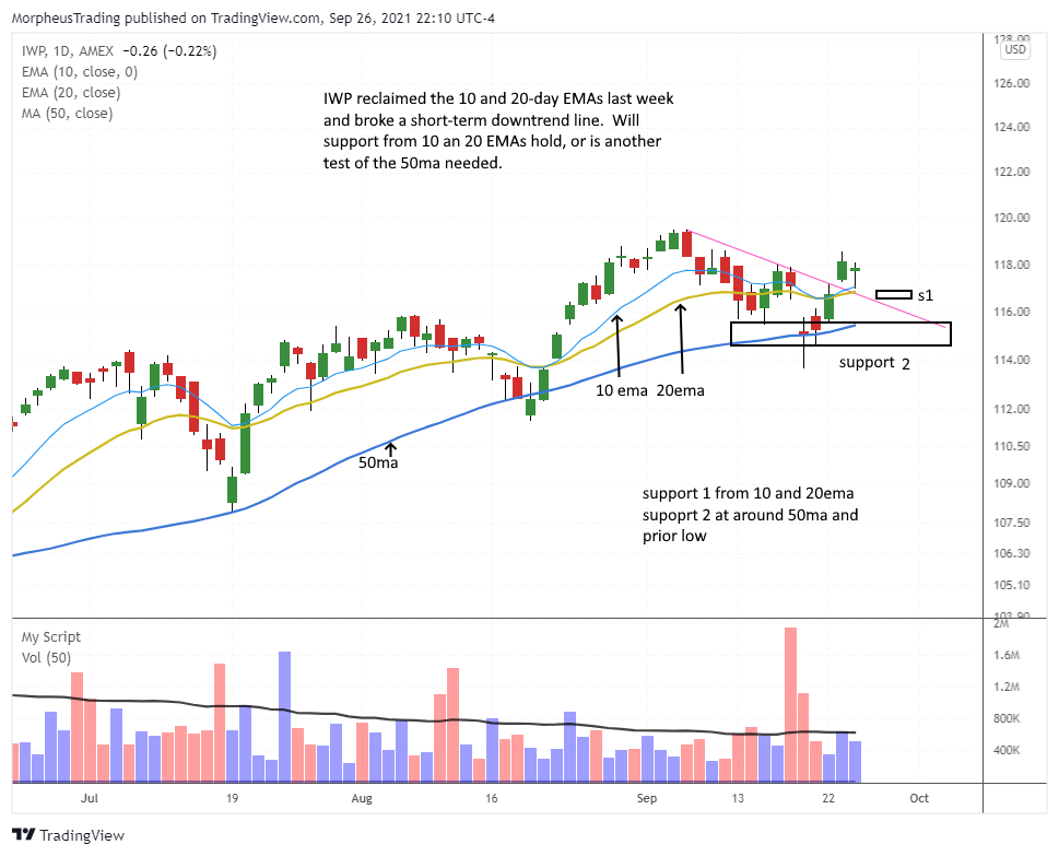 The Wagner Daily - Trading $TSLA: Swing High Breakout 6 $IWP daily