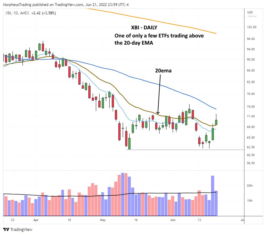 The Wagner Daily - Market Trend: Upturn Ahead? 7 $XBI ddaily