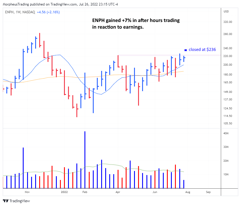 The Wagner Daily - LNTH & SWAV Report Earnings Soon: 5% Profit Buffer Needed 5 $ENPH daily
