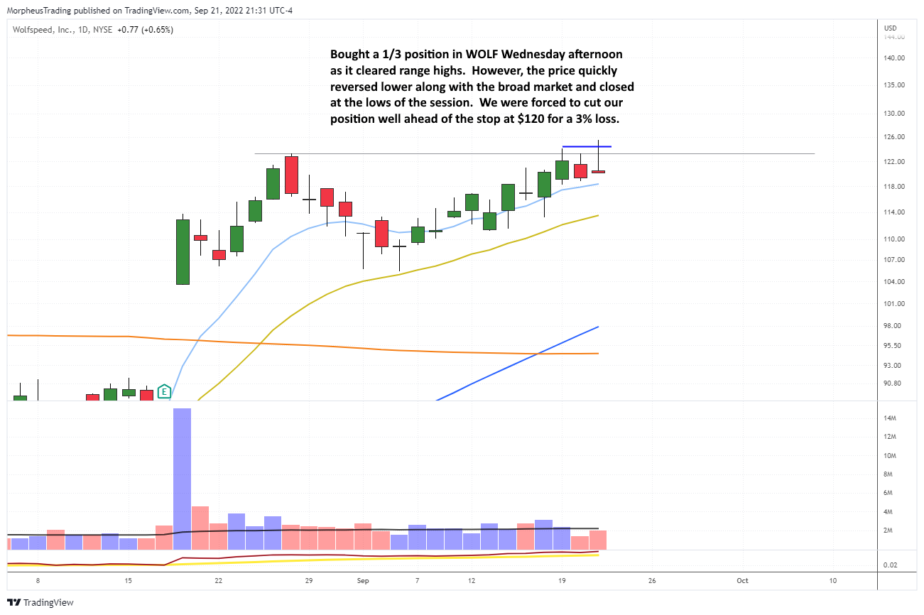 The Wagner Daily - $ENPH Stop Raised: 2% Gain on Trigger 4 WOLF daily